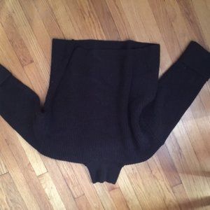 & Other Stories Brown Mockneck Oversized Sweater S